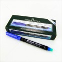 Faber-Castell ปากกาเขียนแผ่นใส ลบไม่ได้ F (0.6) <1/10>สีน้ำเงิน